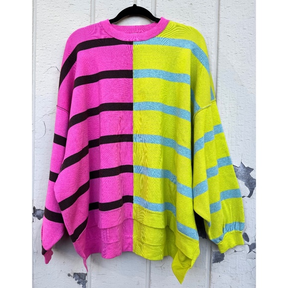 New Free People Uptown Stripe Sweater - Picture 1 of 10